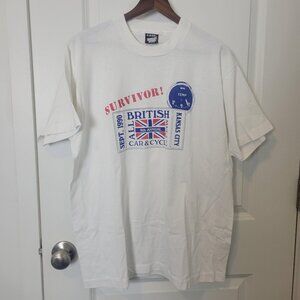 VTG T Shirt Men XL Screen Stars Best Single Stitch 1990 KC British Car Show